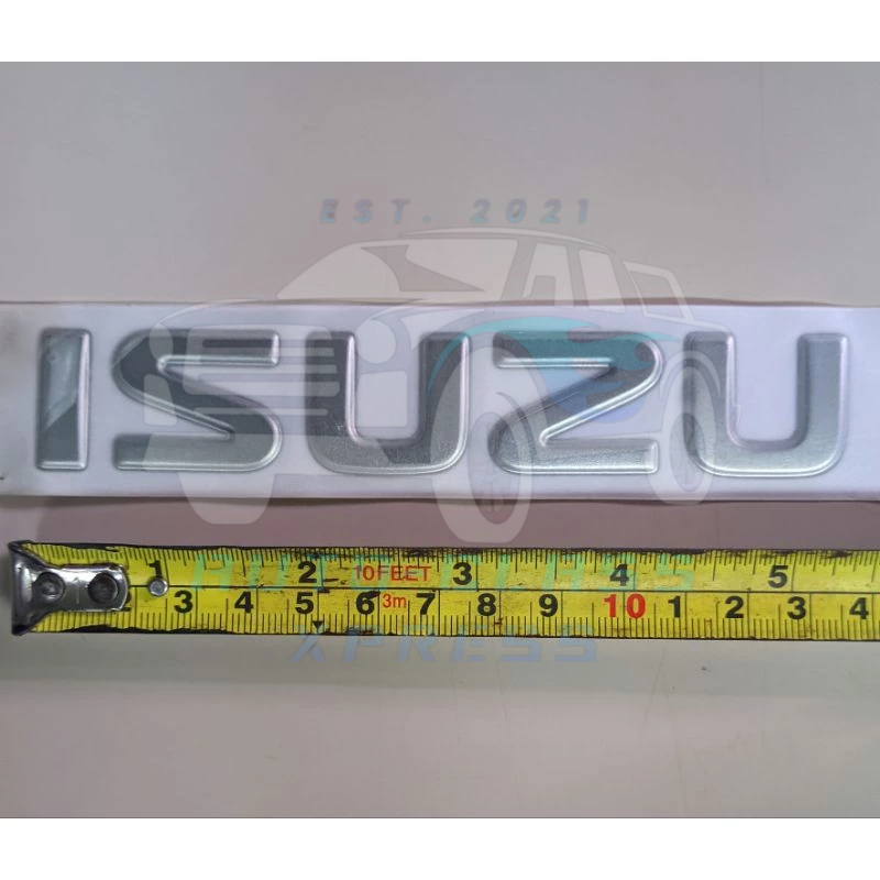 Genuine Original Back Door Isuzu Decal (CHROME) For Isuzu Crosswind XUV ...