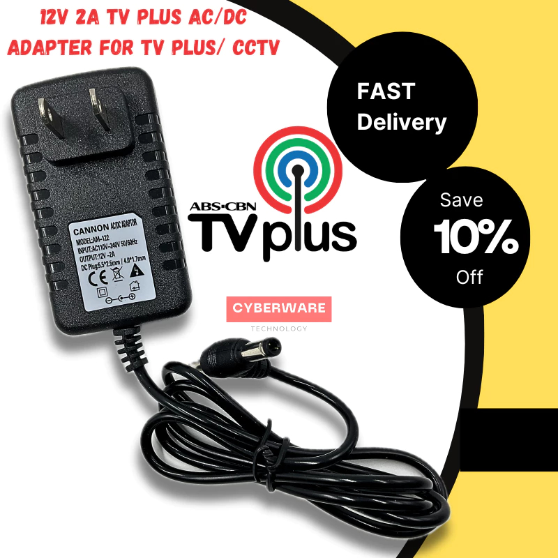 Adaptor Charger 12V 2A Power Supply for CCTV TV / TV Plus Adapter ...
