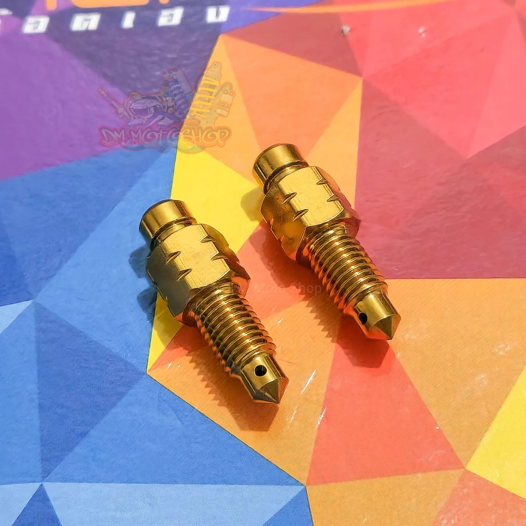 thumbnail image 2 of TXW Brake Caliper Bleeder Nipple & Cap Set For Yamaha Banshee Grizzly ATV/UTV | Front/Rear 2 of 3