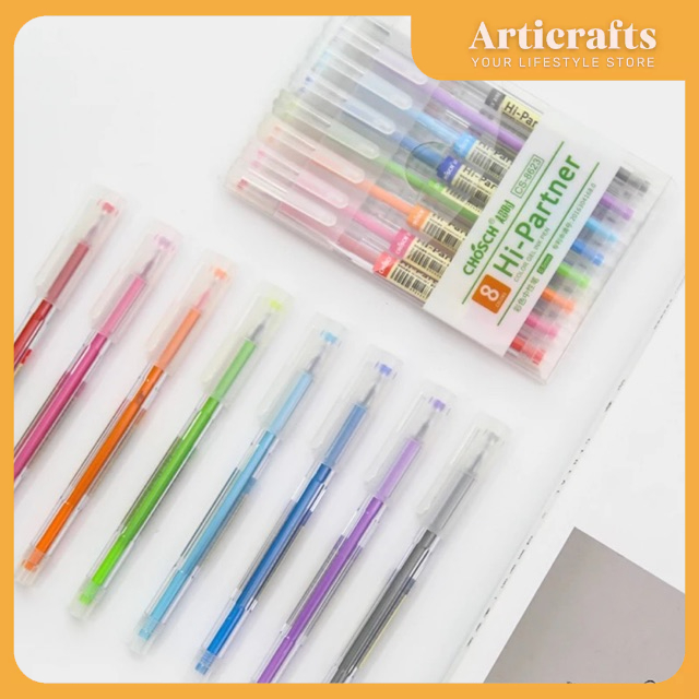 8colors CHOSCH HiPartner Color Gel ink Pen Shopee Philippines