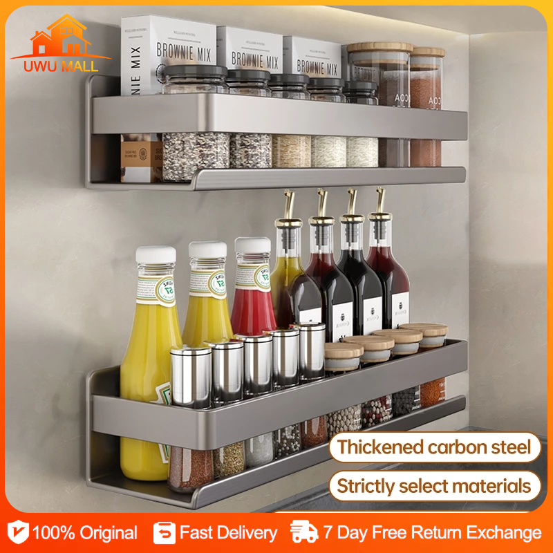 Condiments Organizer Utensils Spice Rack Knife Holder Wall Mounted ...