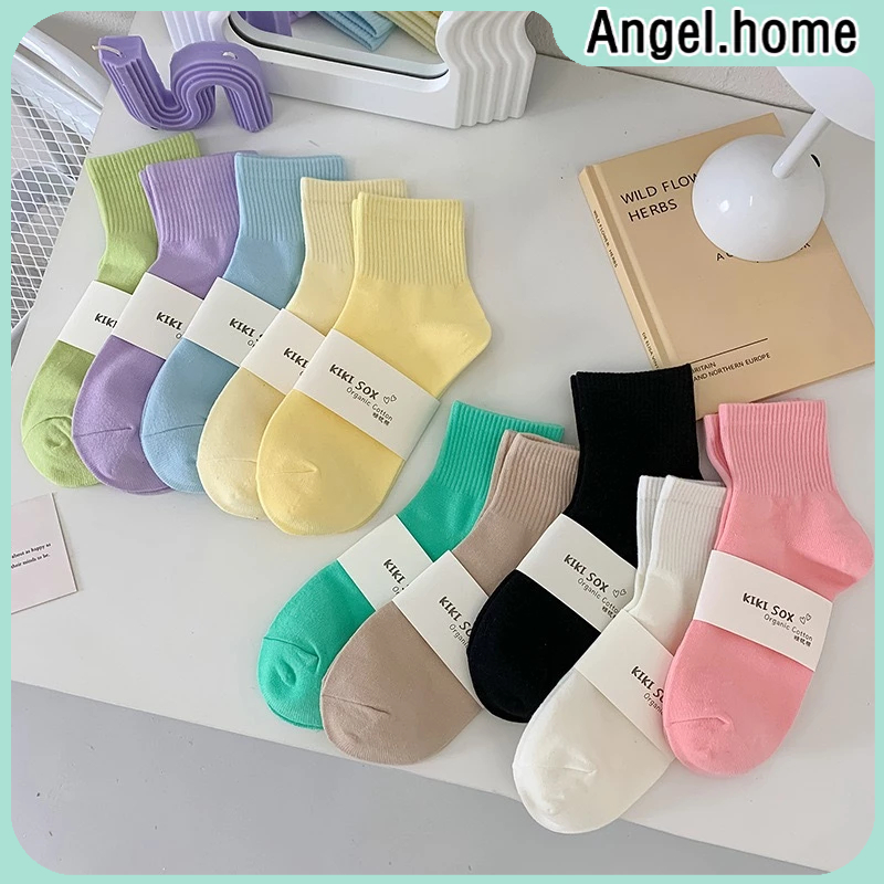 10 pairs a bag of candy colored socks Macaron Japanese sweet cute ...
