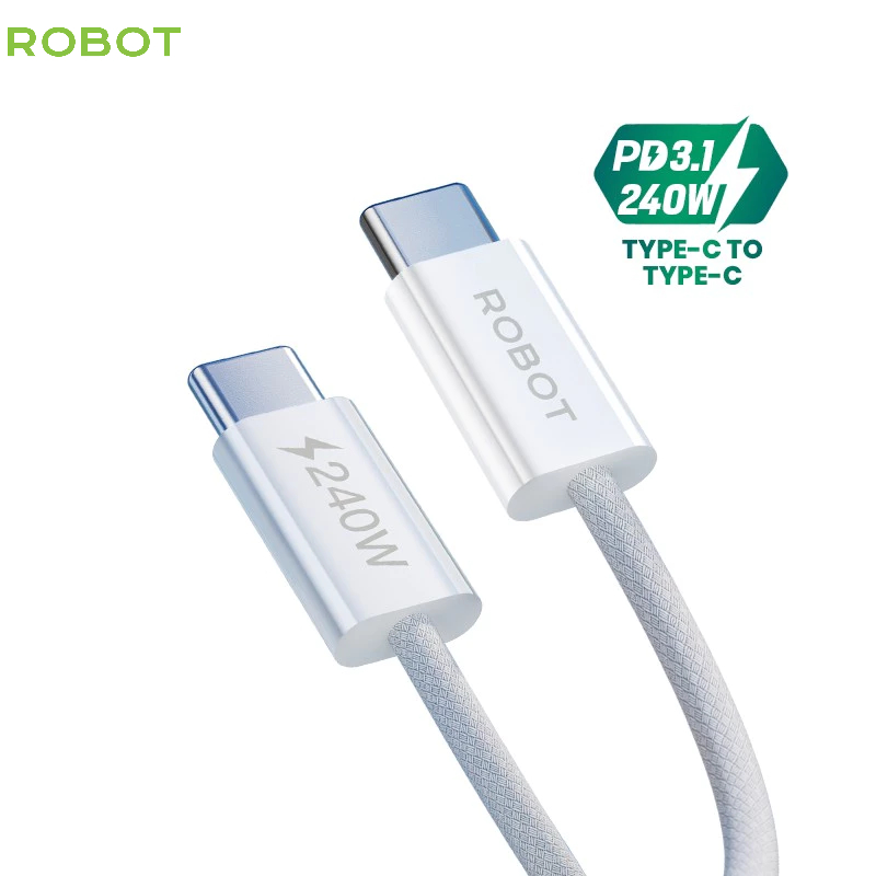 ROBOT RCC Series Data Cable Fast Charging Type C to Type C 60W 240W ...