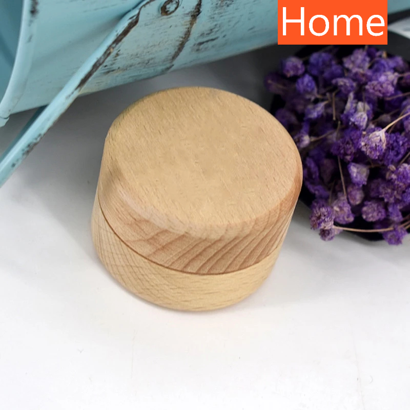 Miniature Wooden Round Ring Box Jewelry Box Jewelry Organizer Operation ...