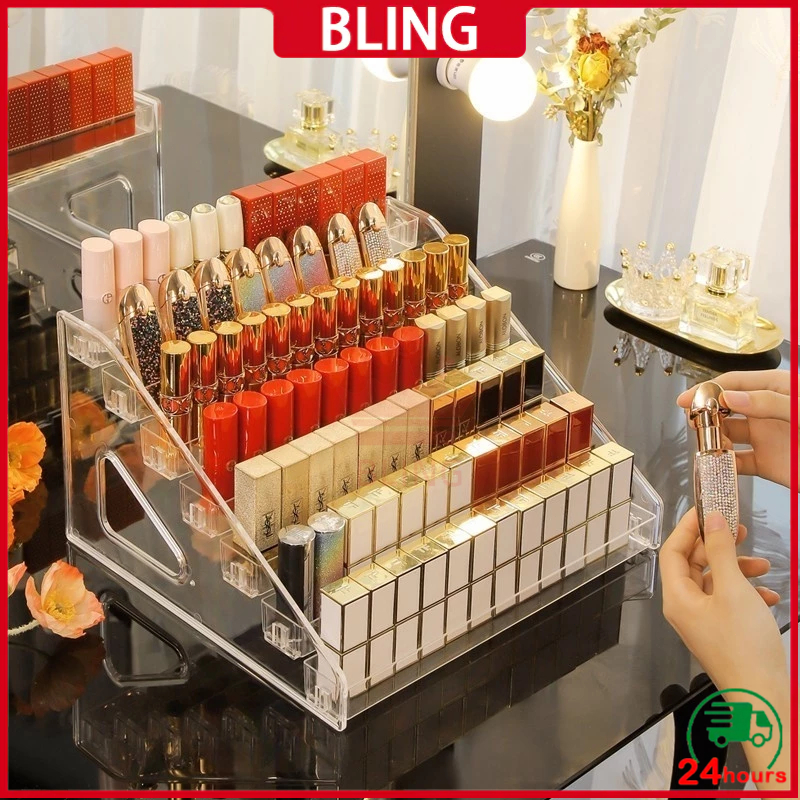 Acrylic Multilayer Cosmetics Lipstick Nail Polish Perfume Display Rack ...