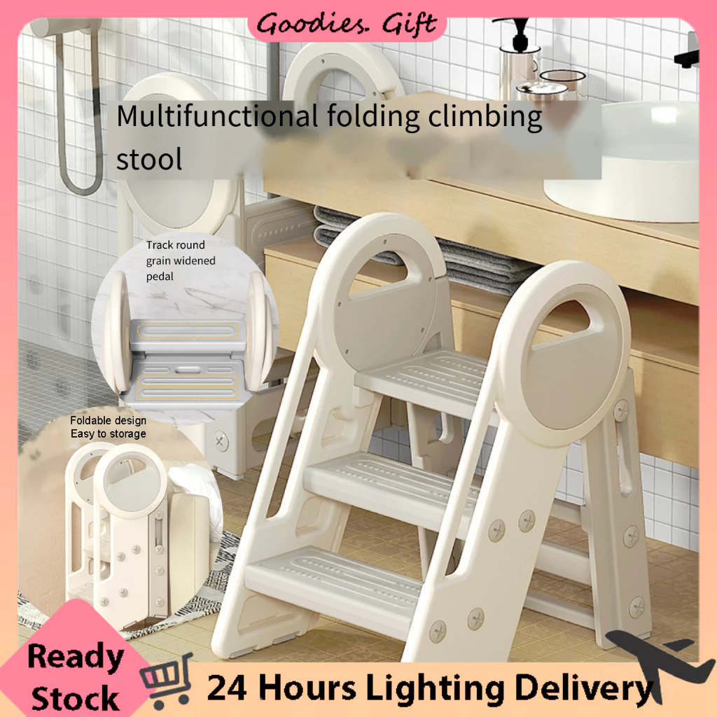 Kids Kitchen Step Stool with Safety Rail Toddler Learning Stool Tower