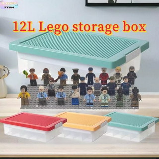 Lego storage box with best sale base plate