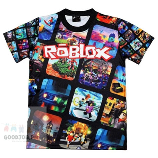 5-12 Years Kids Roblox Short Sleeve T-shirt Top