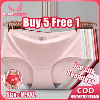 Seamless Plus SIZE Underwear ice silk Panties Breathable Mid Rise