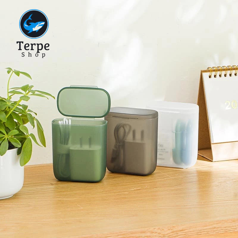 Portable Cable Charger Gadget Storage Box Data Cable Storage Box ...