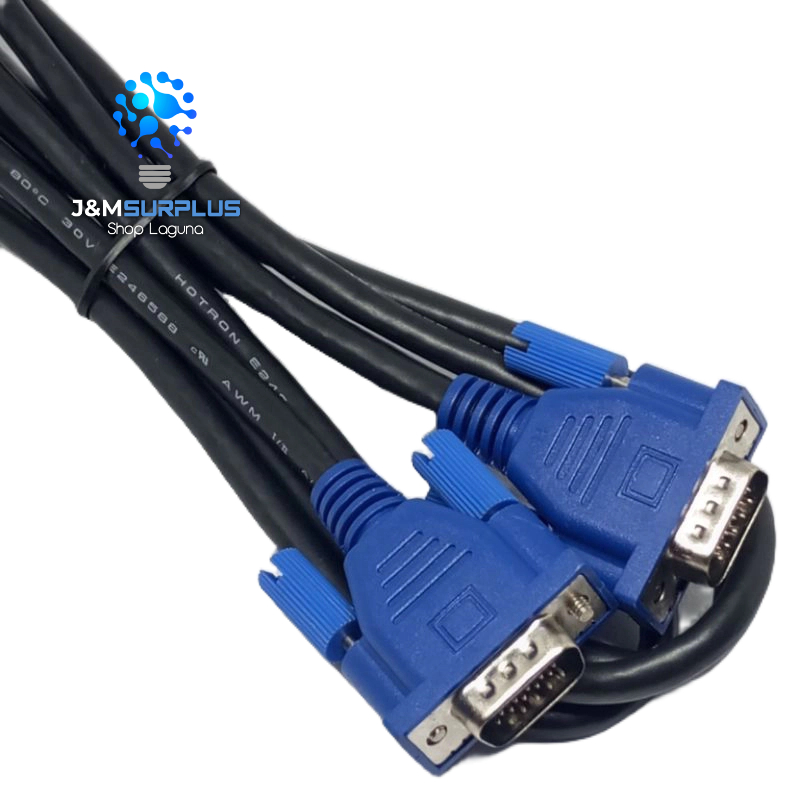 Hotron VGA to VGA display Cable 1 meter (No image ghosting) Shopee
