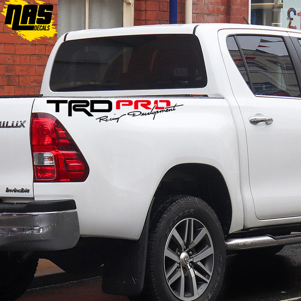 2pcs TRD PRO Racing Development Sticker Decal for Toyota Car Body ...