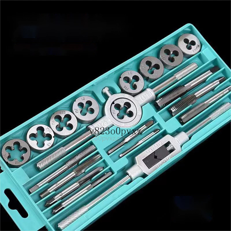Tap Die Set Metric Hand Threading Tool Wrench Cut M3M12 Tap tool set