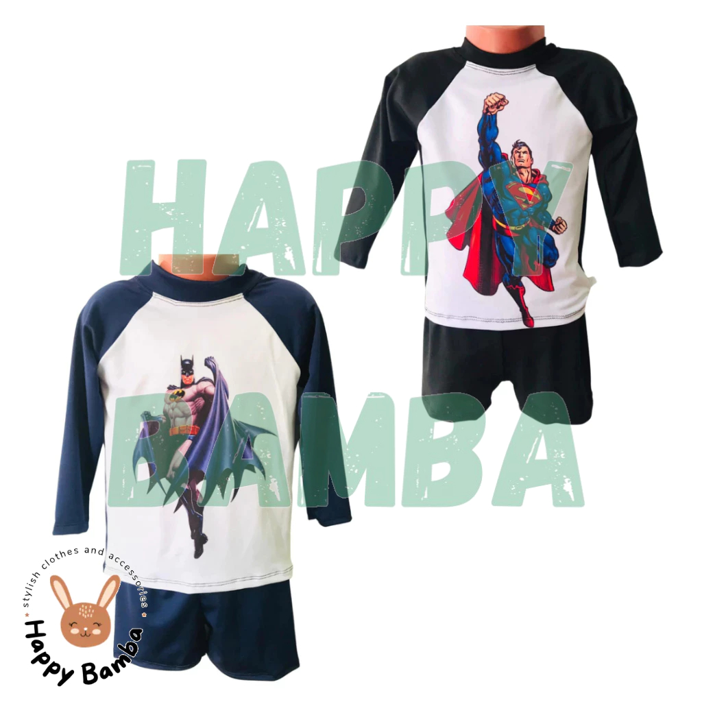 Bamba Rash Guard for Kids Terno (0-8 Yrs Old) Swimming Swimsuits Summer ...