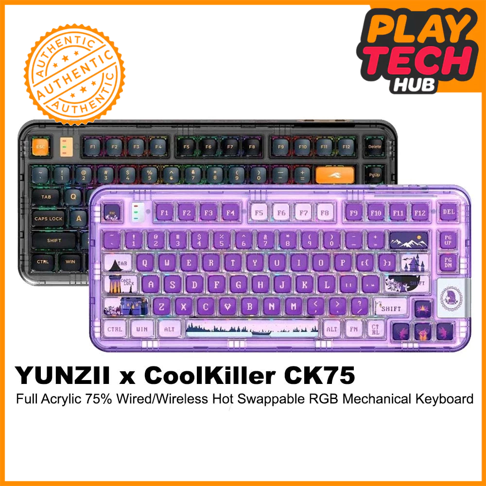 YUNZII x CoolKiller CK75 - Full Acrylic 75% Wired/Wireless
