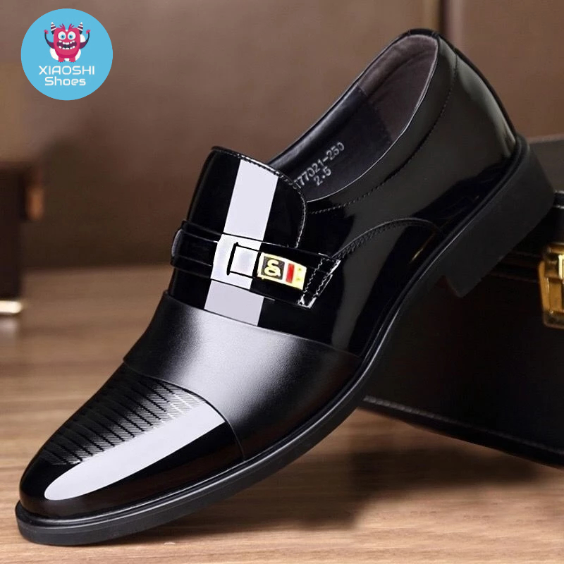 2025 NewFormal Wear Shoes British Style Black Casual Leather Shoes For ...