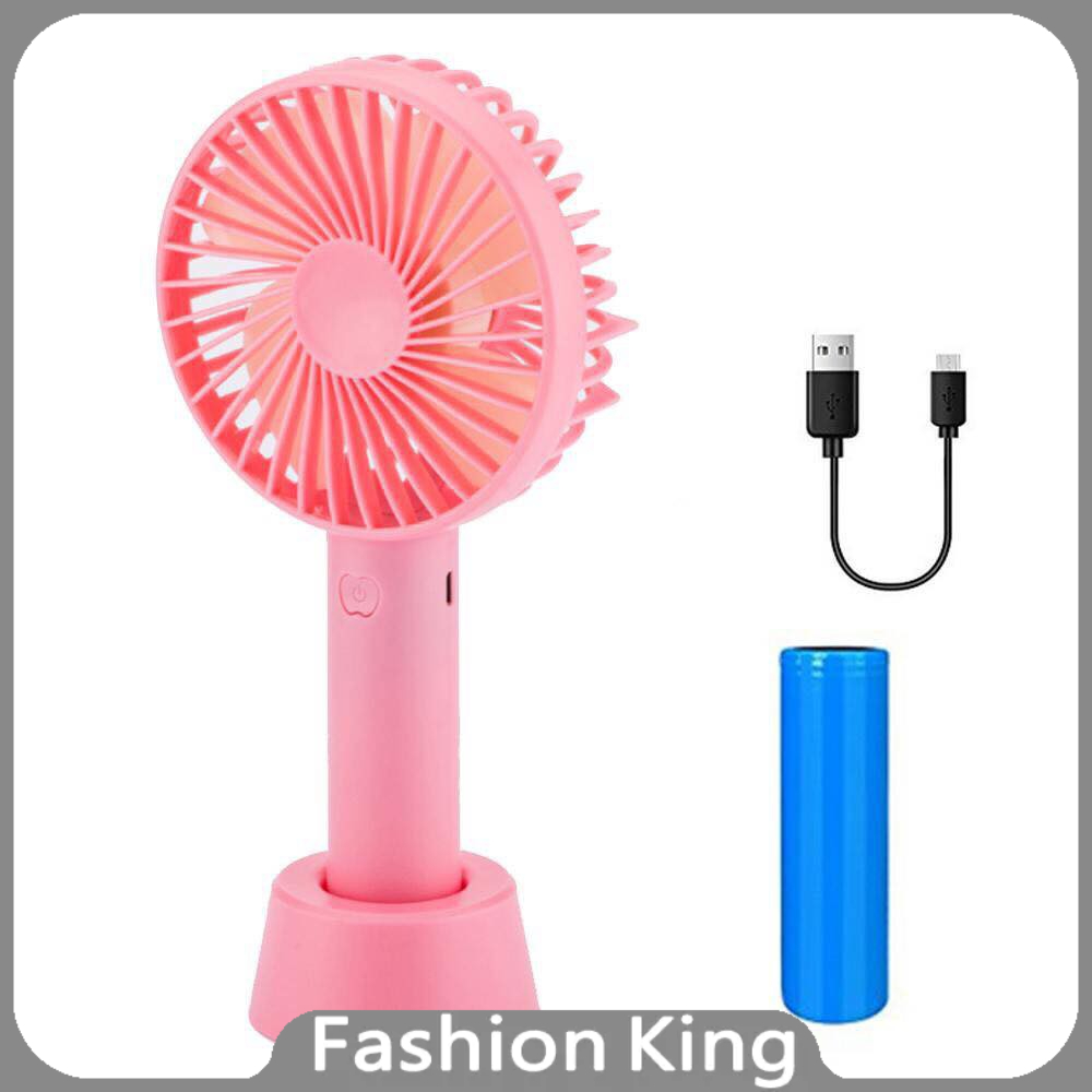 Fashion King #Portable Handle Mini Fan with Stand | Shopee Philippines