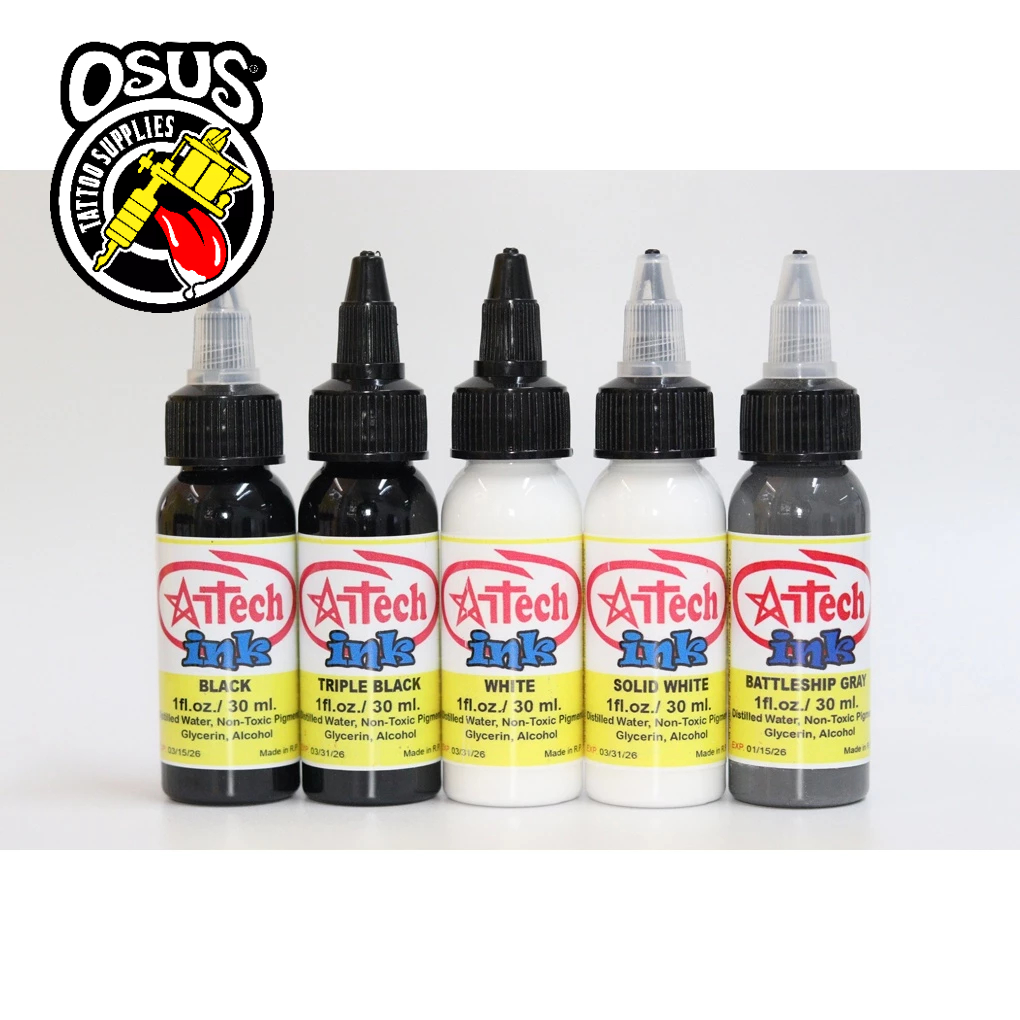 Artech Ink Triple Black|Black|White|Solid White|Gray - 1/2oz|1oz ...