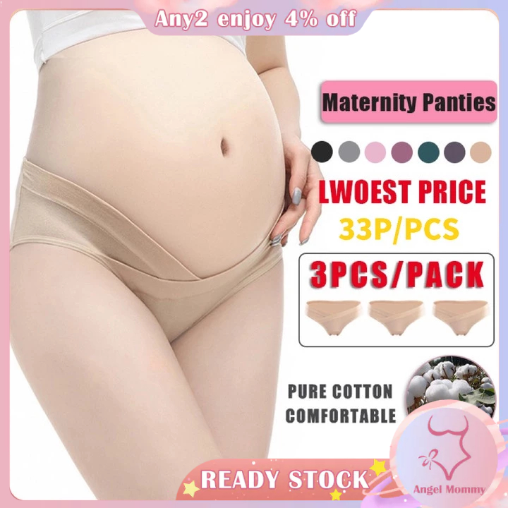 3Pcs Maternity Panty Cotton Underwear Low Waist Women Pregnant Panties  U-Shaped Briefs 20020