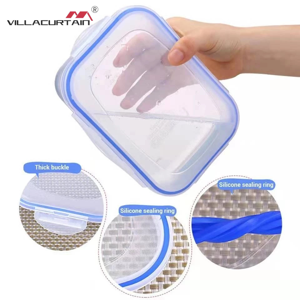 VILLACURTAIN TUPPERWARE Rectangle 3PCS Set Easy Lock Container Food ...