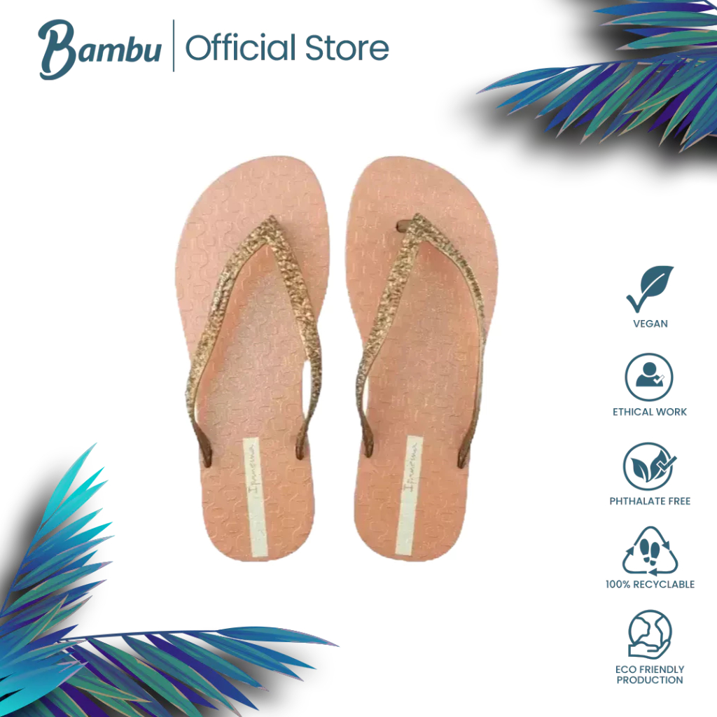 Ipanema Glitz Fem Pink Copper Women s Slippers Shopee Philippines