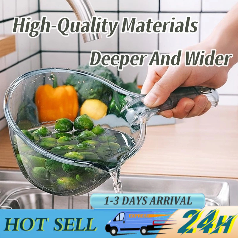 Kitchen Transparent Scooper Plastic Water Dipper Clear Bathroom Toilet ...