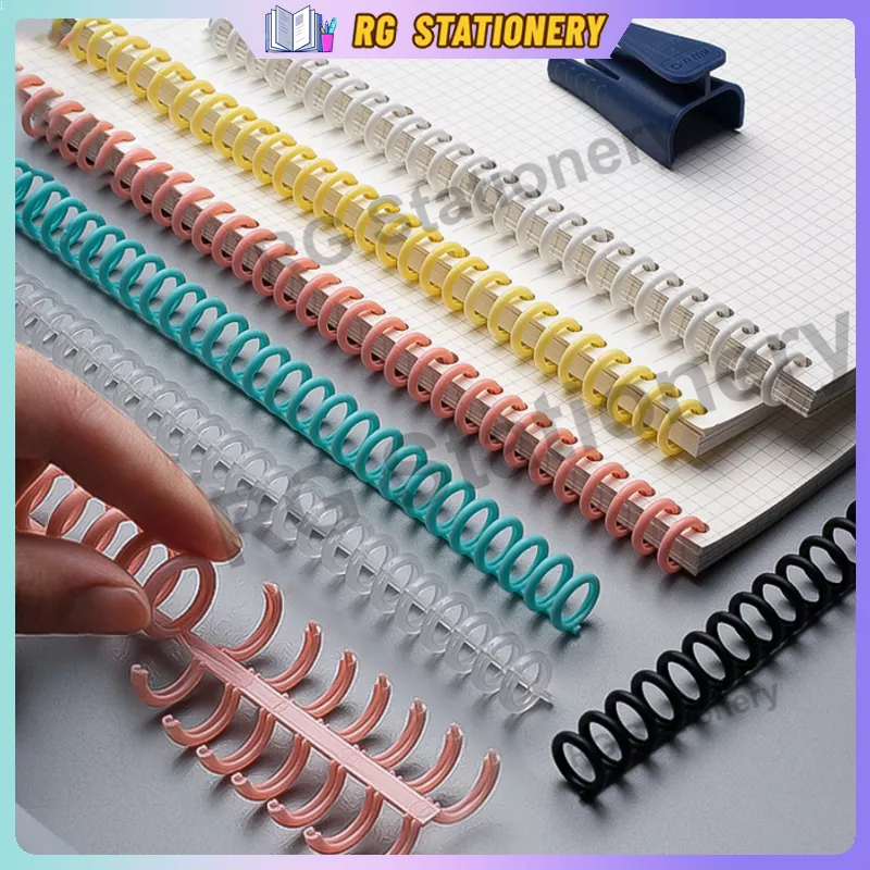 30 Hole LooseLeaf Plastic Binding Ring DIY Notebook Binding Spiral