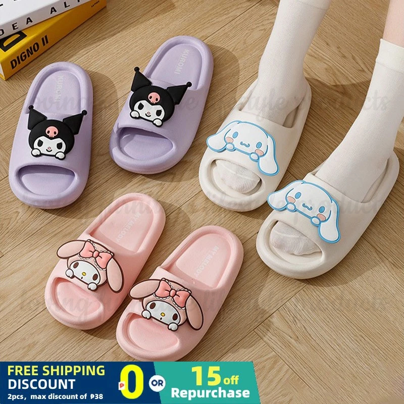 Sanrio Kuromi Slippers Indoor Slipper House Slippers Comfortable Soft ...