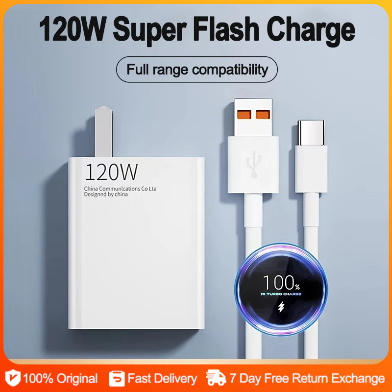 Type C Charger Set 120w 6A Original Super Fast Charger For Huawei ...