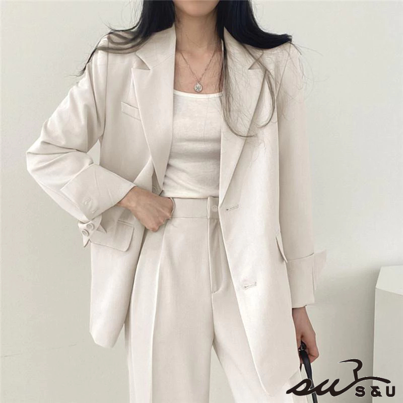 White Business Suits Women, Ladies Suits Design Korean