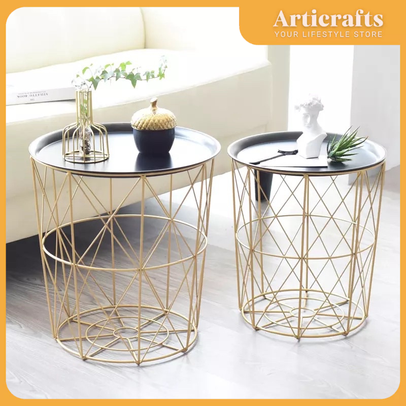 Nordic Minimalist Metal Coffee Table for Living Room and Bedroom ...