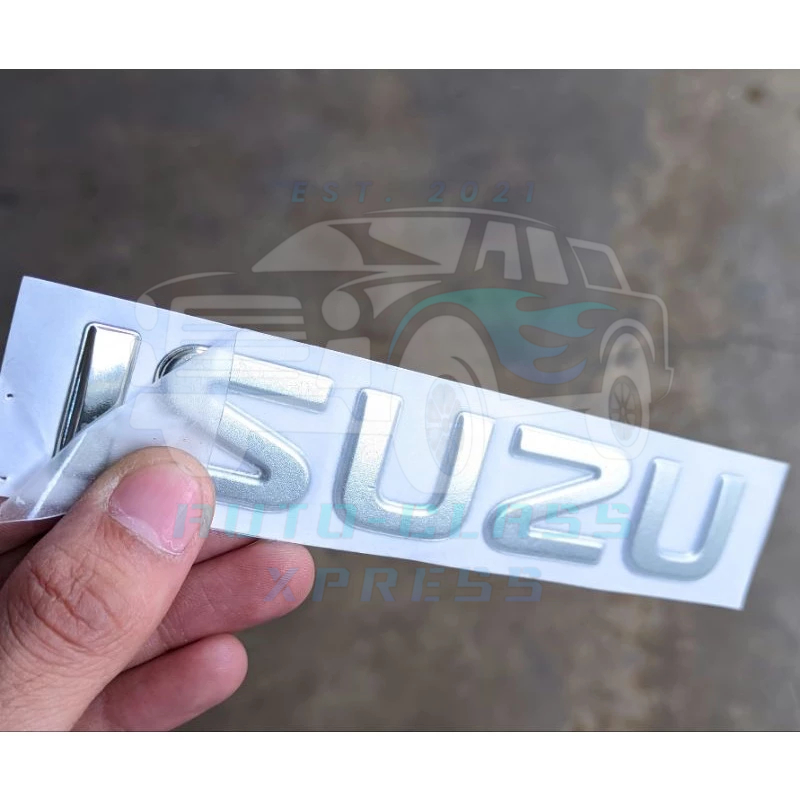 Genuine Original Back Door Isuzu Decal (CHROME) For Isuzu Crosswind XUV ...