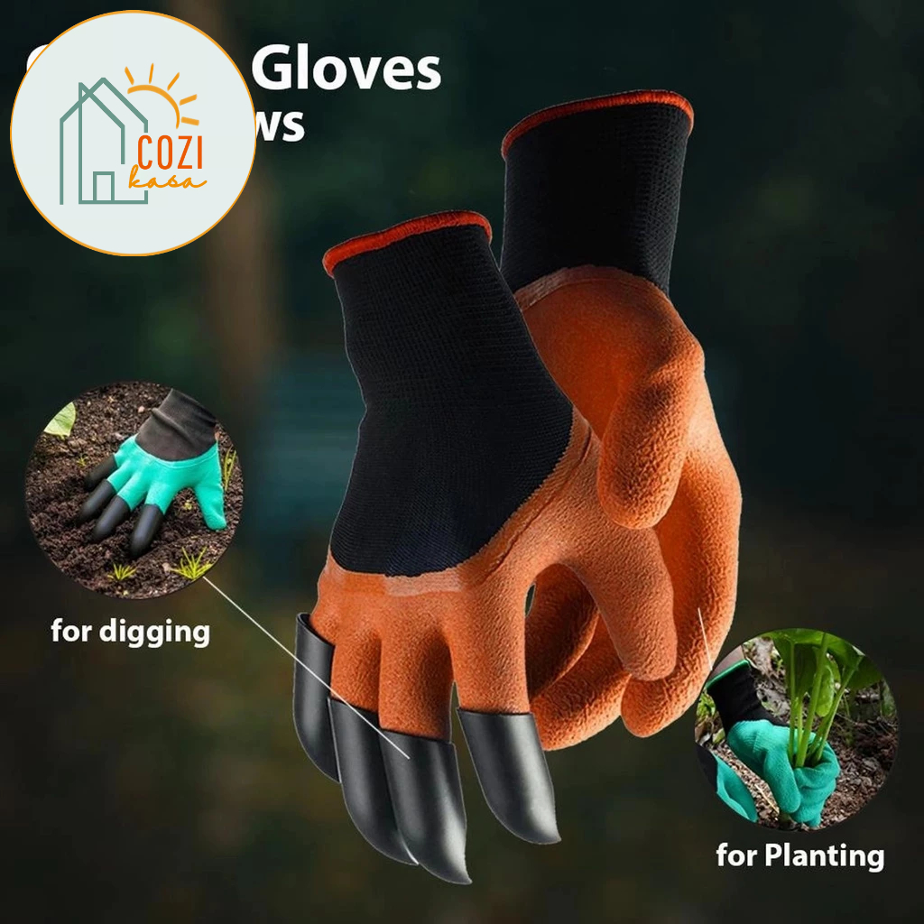 CoziKasa Durable, Puntureresistant Gardening Gloves with BuiltIn