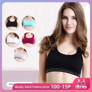 4pcs Girls Bra Cotton Vest Bra Full Cup Breathable Bra With Chest Pads For  Adolescent Girls One Size Black
