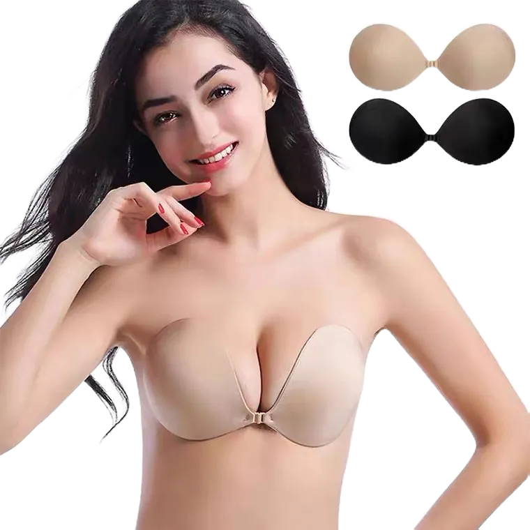 Strapless bra push up bra strapless without wire nipple silicon pad  seamless bra women nipple tape