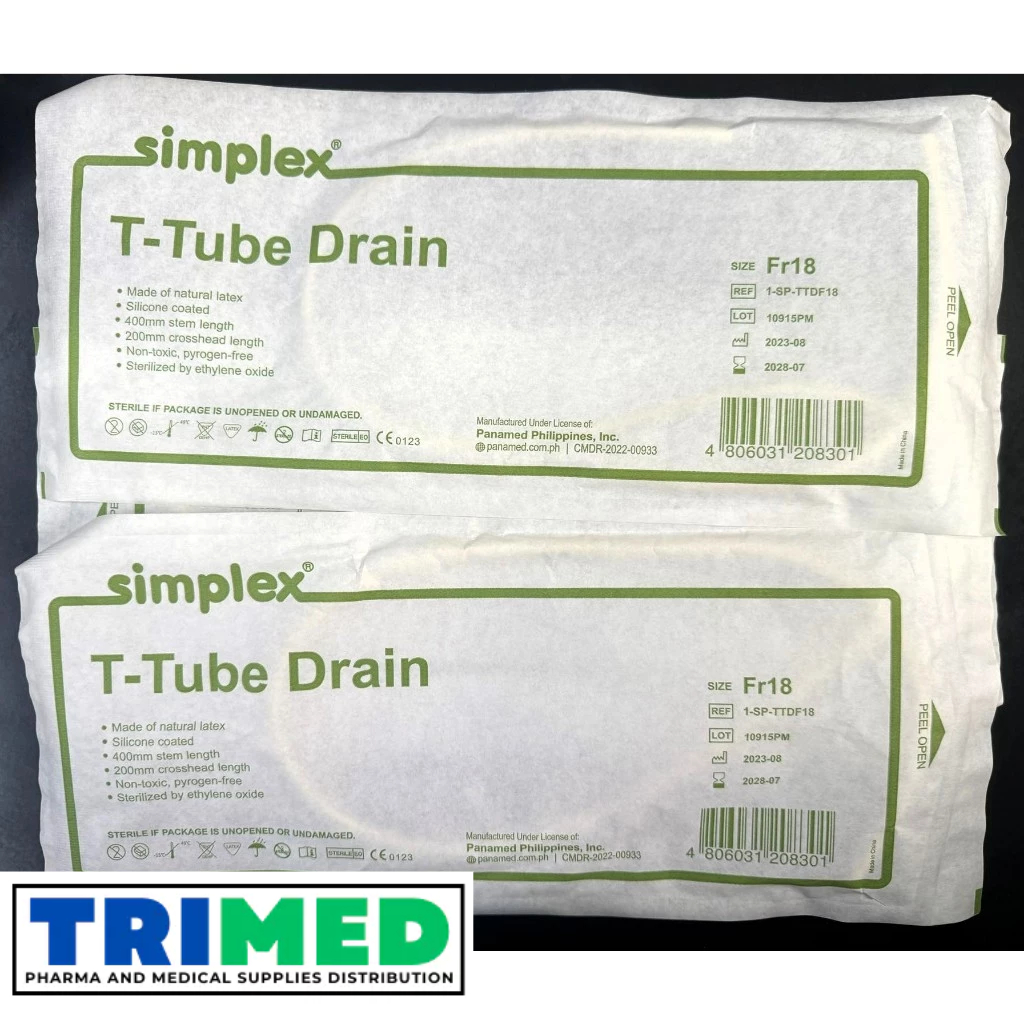 T-tube drain (SIMPLEX) FR18 1's | Shopee Philippines