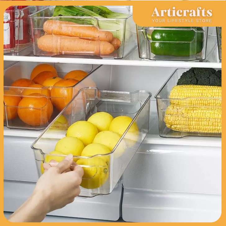 Minimalist Japan Style PET Concave Design Kitchen Ref Organizer w/o Lid ...