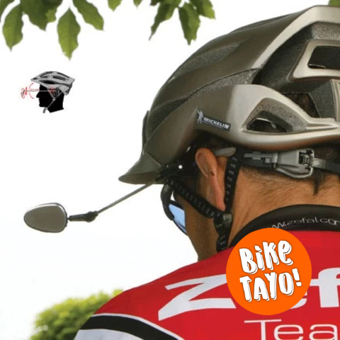 Helmet mounted mirror on sale