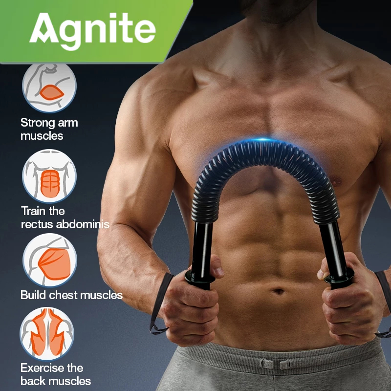 Deli Agnite Spring Arm Hand Gripper Twister Resistance Bend Bar for ...