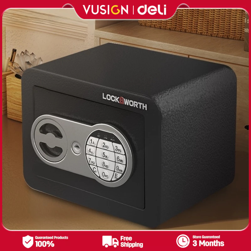 Deli Locksworth Electronic Password Key Safe Deposit Box | Shopee ...