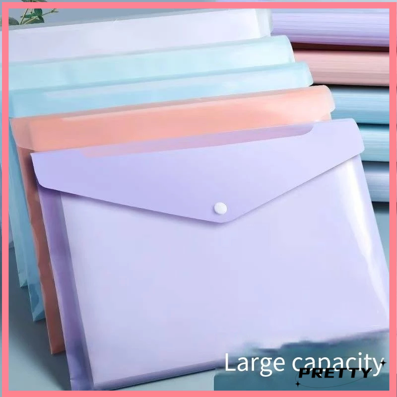 A4 Envelope Folder Document Storage with Button File School Supplies ...