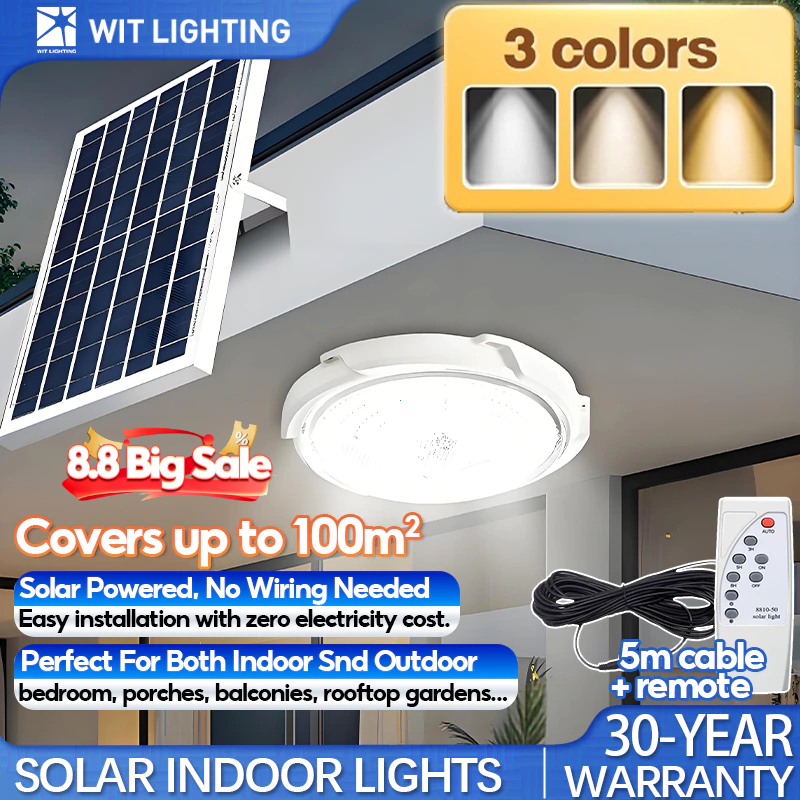 Solar Light Indoor Light Indoor Solar Light Ceiling Light 3 Color Free ...