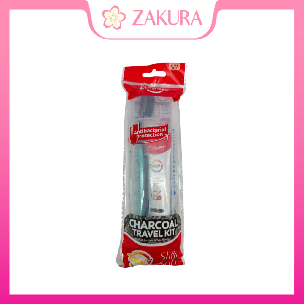Colgate Charcoal Travel Kit / Maximum Cavity Protection 1set | Shopee ...