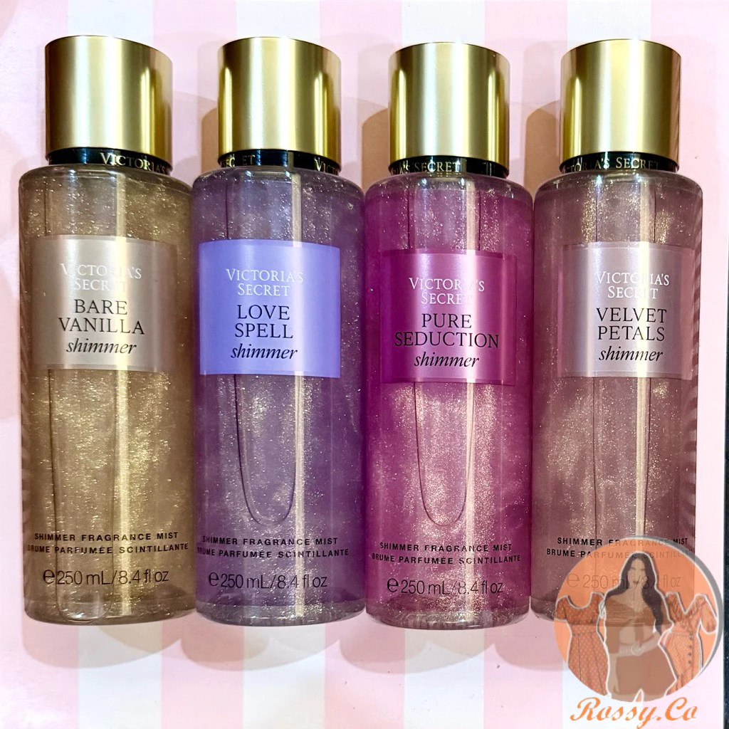 Victoria's Secret Love Spell, Velvet Petals, Pure Seduction Bare