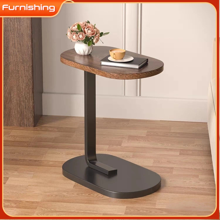 Side table movable trolley sofa side cabinet coffee table storage rack ...
