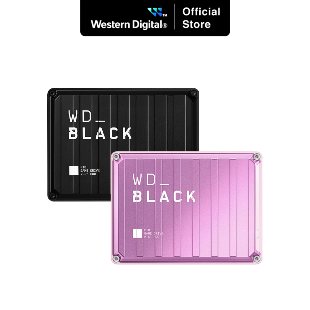 WD Black™ P10 Game Drive Portable External HDD Storage (2TB 4TB)