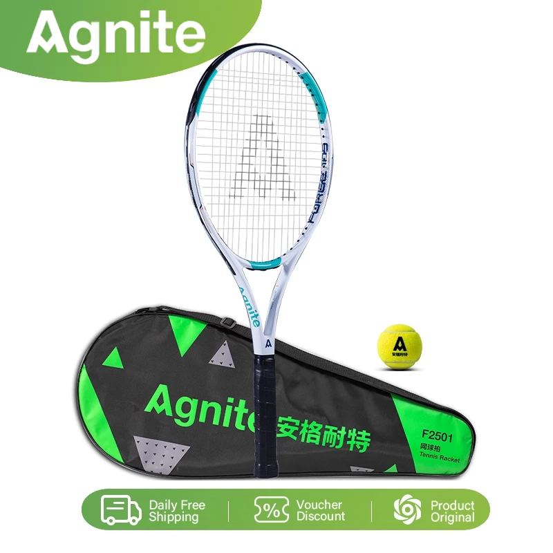 Agnite by Deli 27 Inches 45-55LBS Aluminum Alloy Integrated Tennis ...