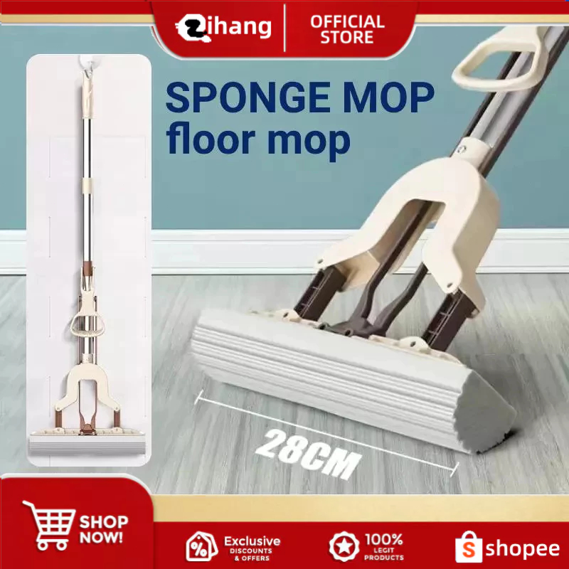 Zihang Map Floor Cleaning Hand Wash-Free Lazy Sponge Mop Household Wet ...