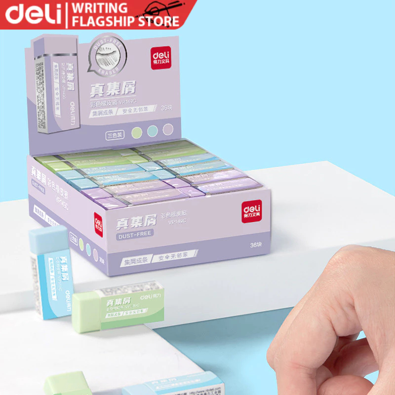 Deli Two Size Color True Chip Eraser Mixed 1PCS | Shopee Philippines