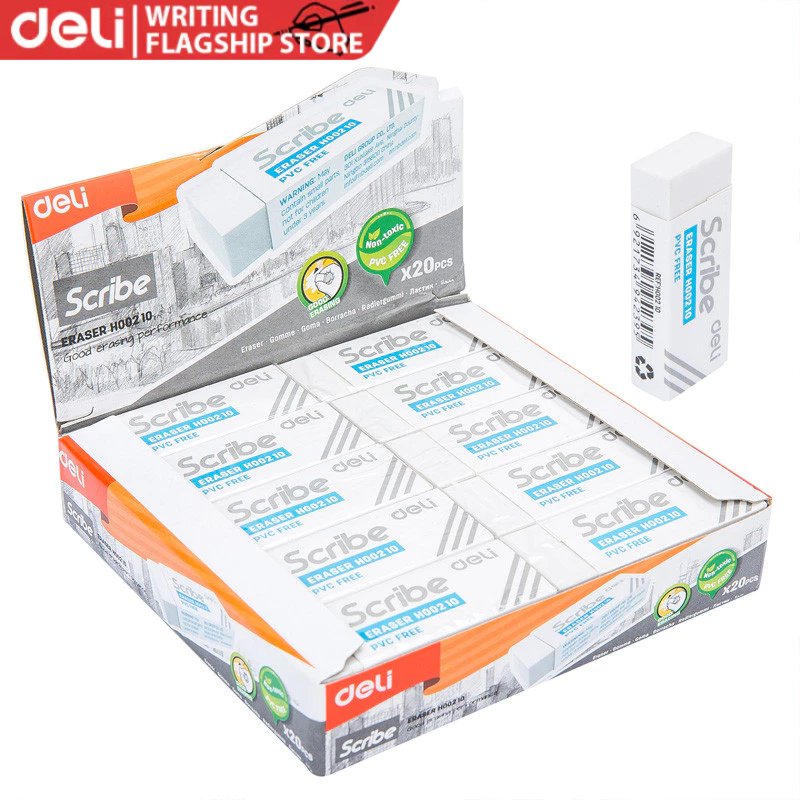 Deli Eraser for Student Correction Stationery Erasers EH00110 | Shopee ...